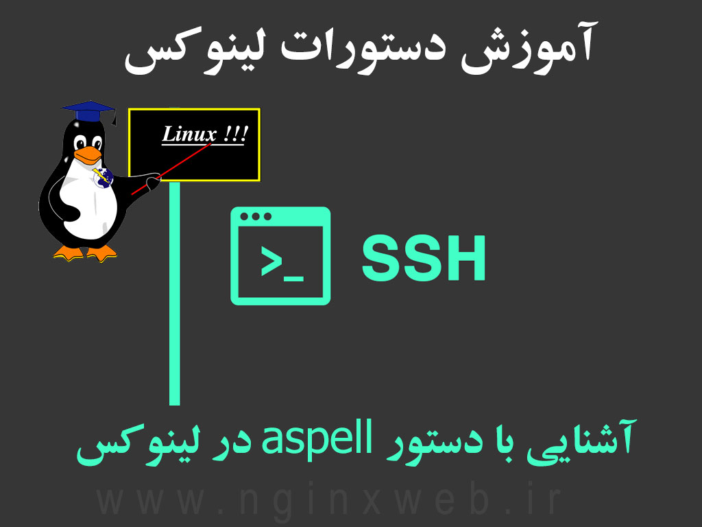 15600593834750 آموزش دستورات لینوکس   آشنایی با دستور aspell